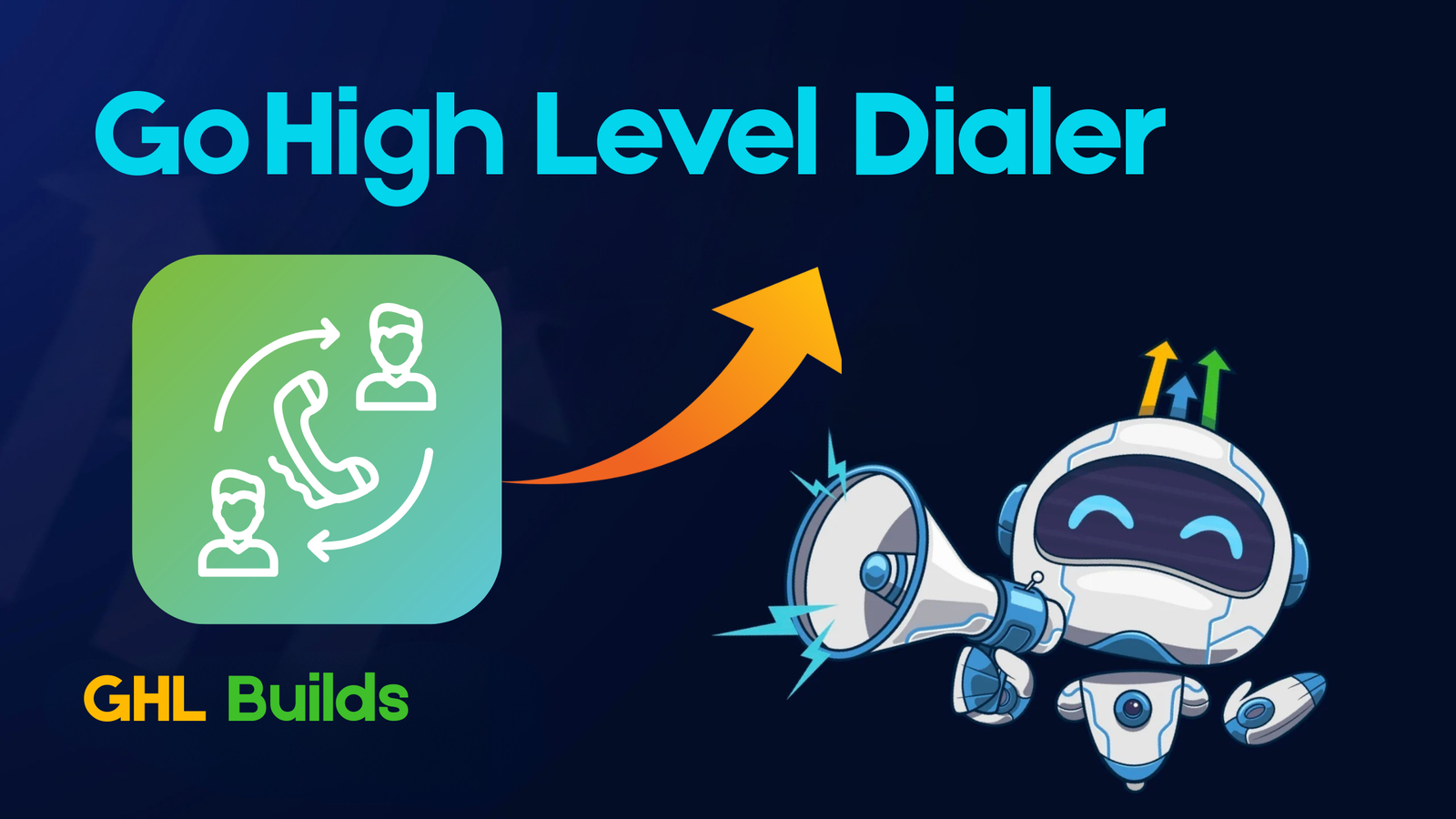 Go High Level power dialer screen