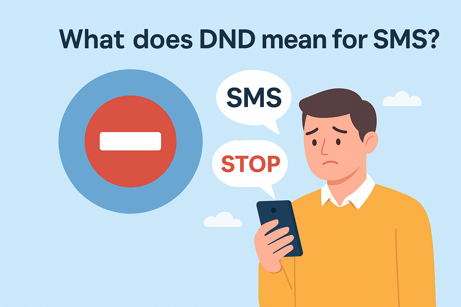 cannot send message as DND is active for SMS