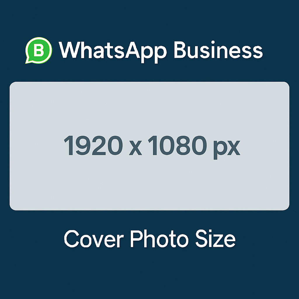 WhatsApp cover photo size for GHL