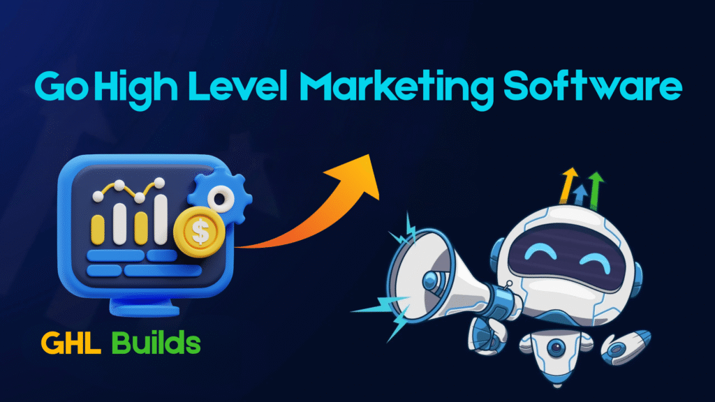 CRM dashboard view inside Go High Level marketing software