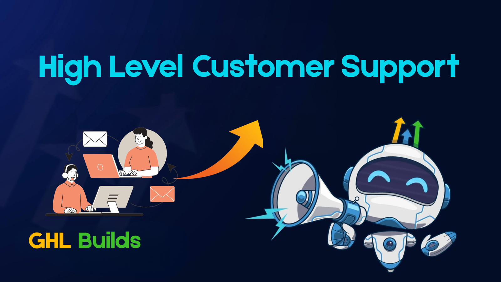 GHL Builds Customer Support Illustration