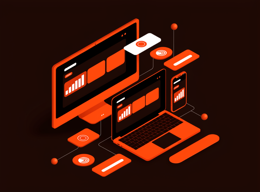 Custom GoHighLevel website design on desktop laptop and mobile