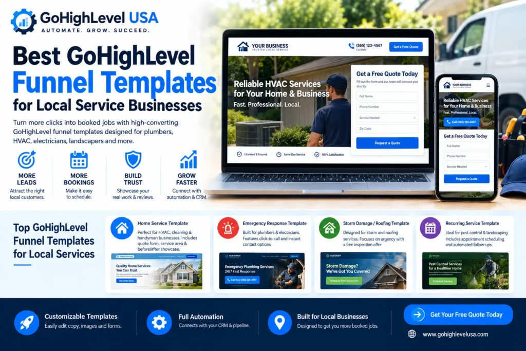 GoHighLevel funnel templates