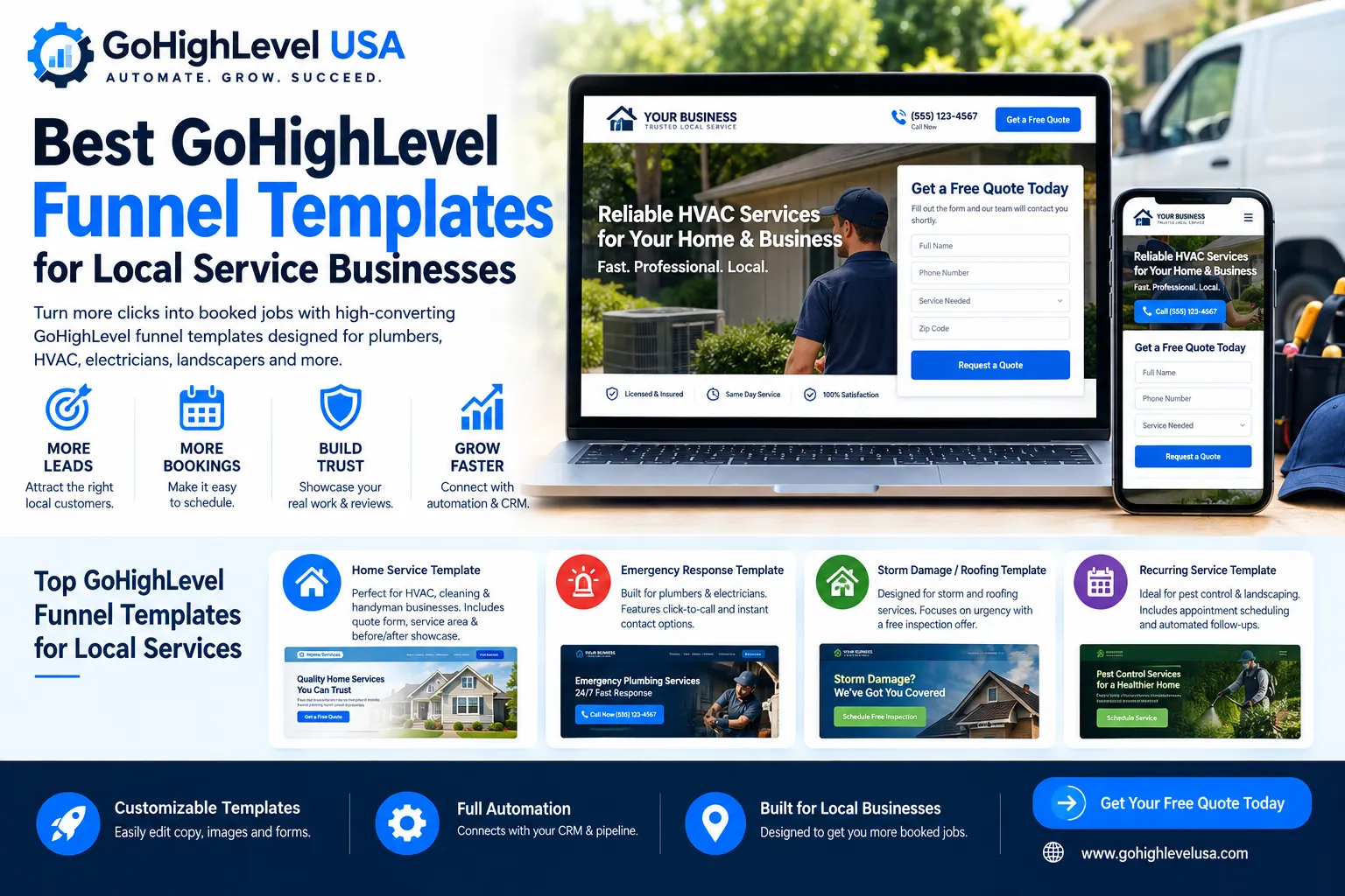 GoHighLevel funnel templates