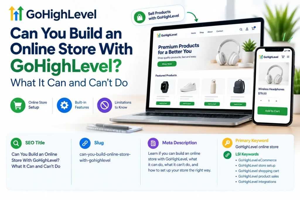 GoHighLevel online store