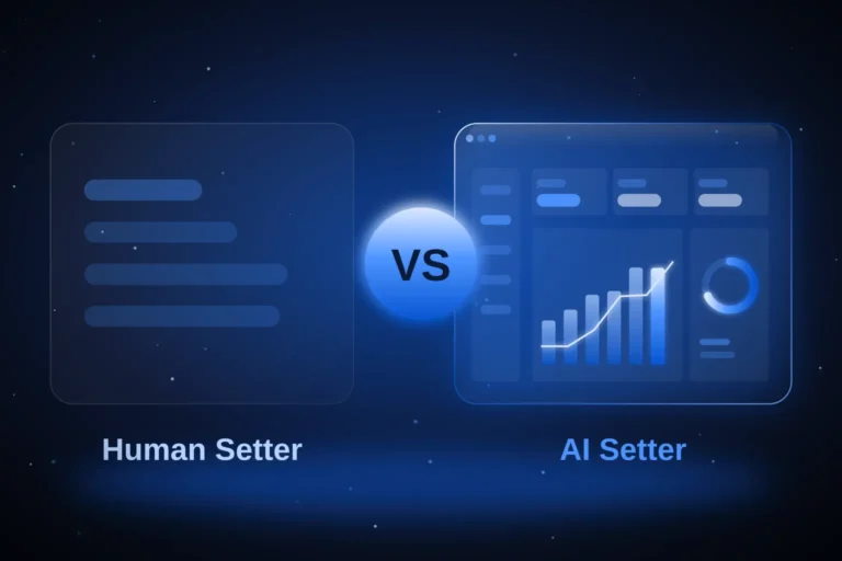 AI appointment setter vs human setter in GoHighLevel