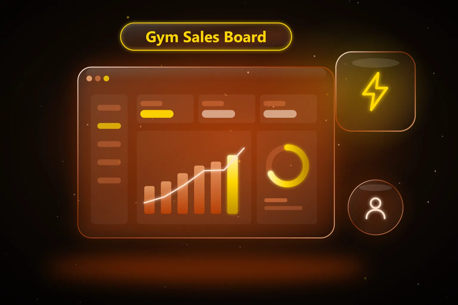 Gym CRM on GoHighLevel showing a lead-to-member pipeline beside club management software