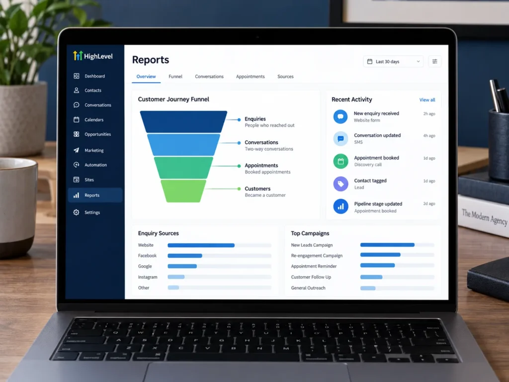 Credit Repair CRM GoHighLevel system illustration