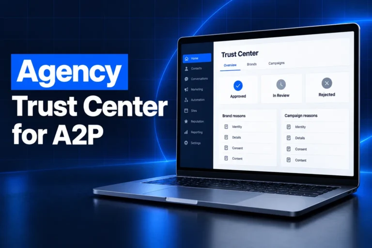 GoHighLevel Agency Trust Center: Manage A2P Across Every Sub-Account (LevelUp 2026)