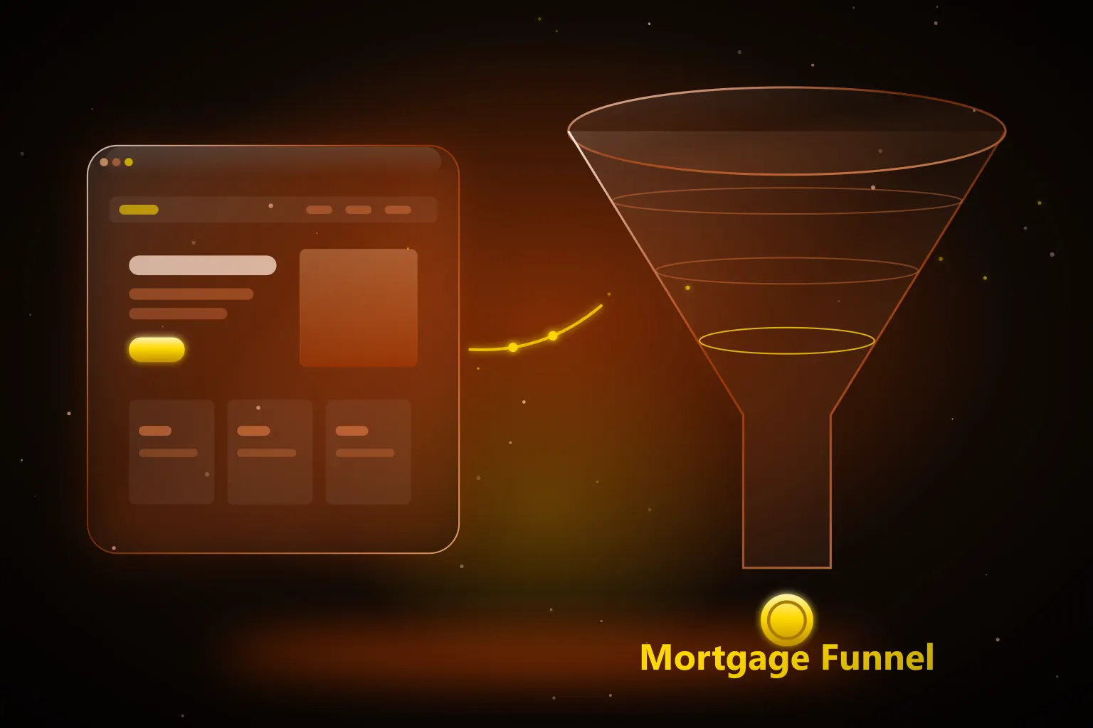 HighLevel mortgage funnel with landing page and lead funnel graphic
