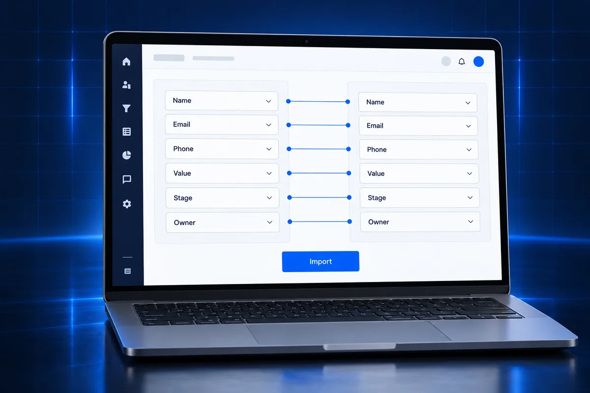 Pipedrive to GoHighLevel migration field mapping screen